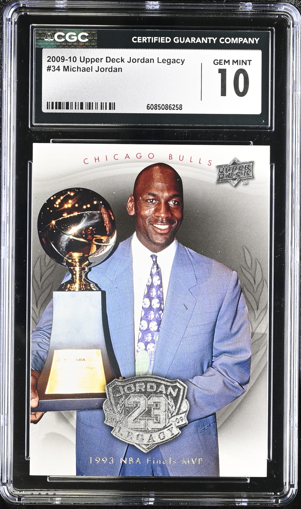 2009-10 Jordan Legacy Upper Deck #34 Michael Jordan CGC 10