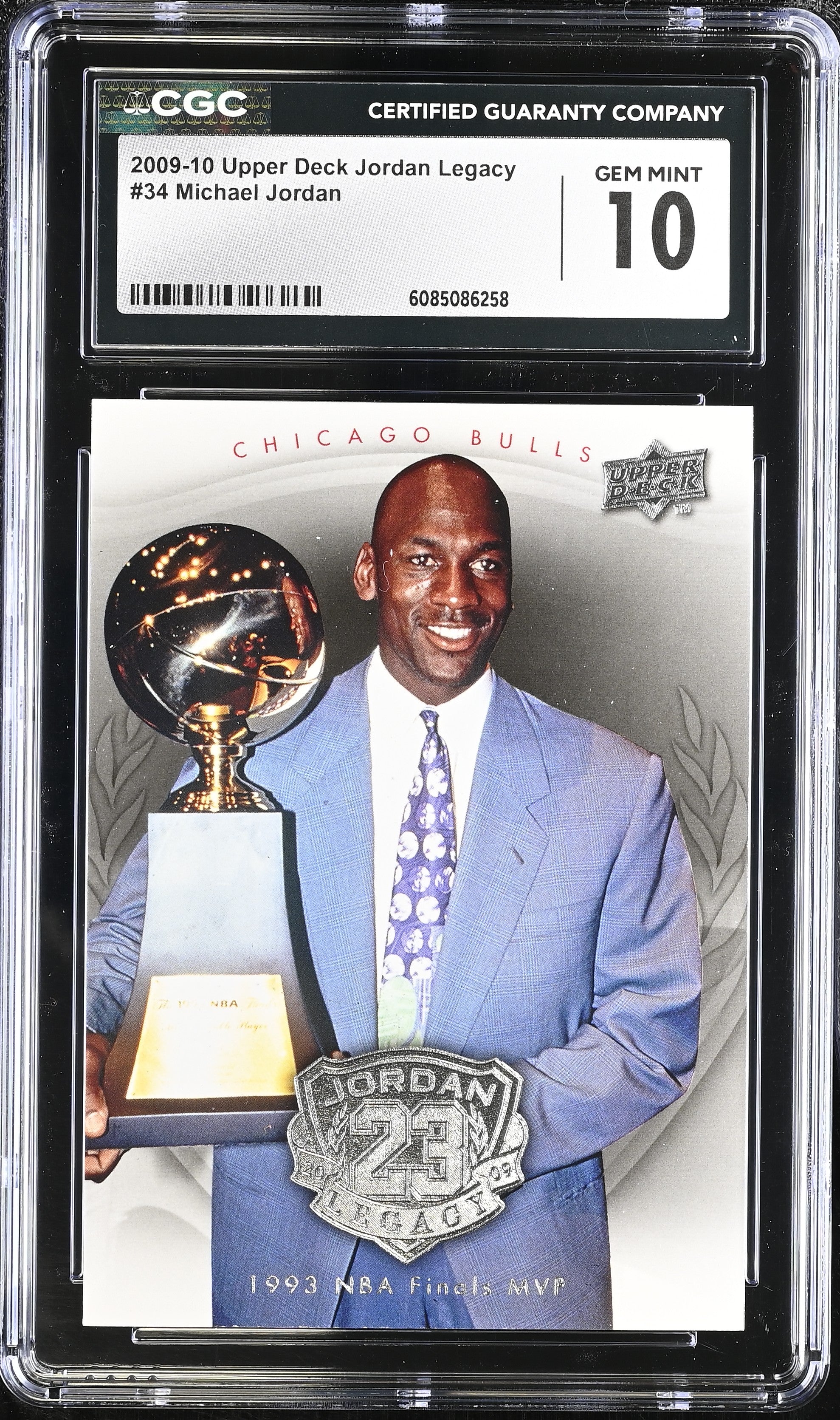 2009-10 Jordan Legacy Upper Deck #34 Michael Jordan CGC 10