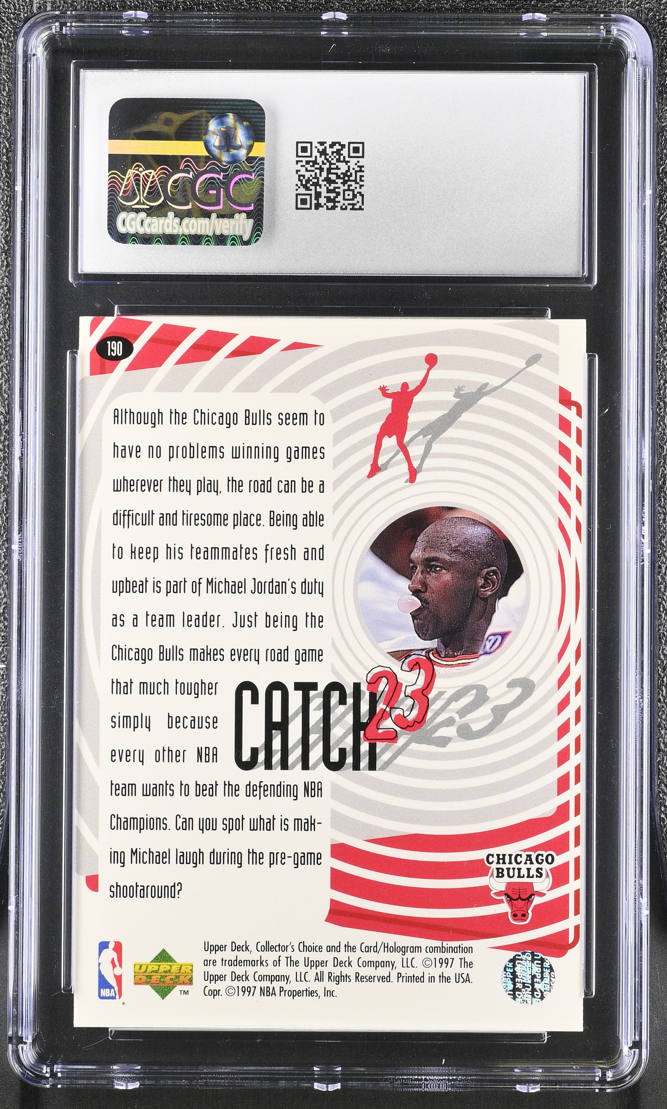 1997-98 Michael Jordan Collector's Choice #190 CGC