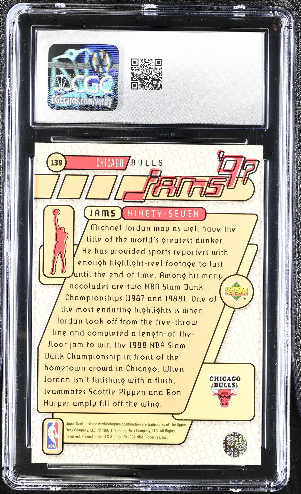 1997-98 Michael Jordan Upper Deck #139 CGC
