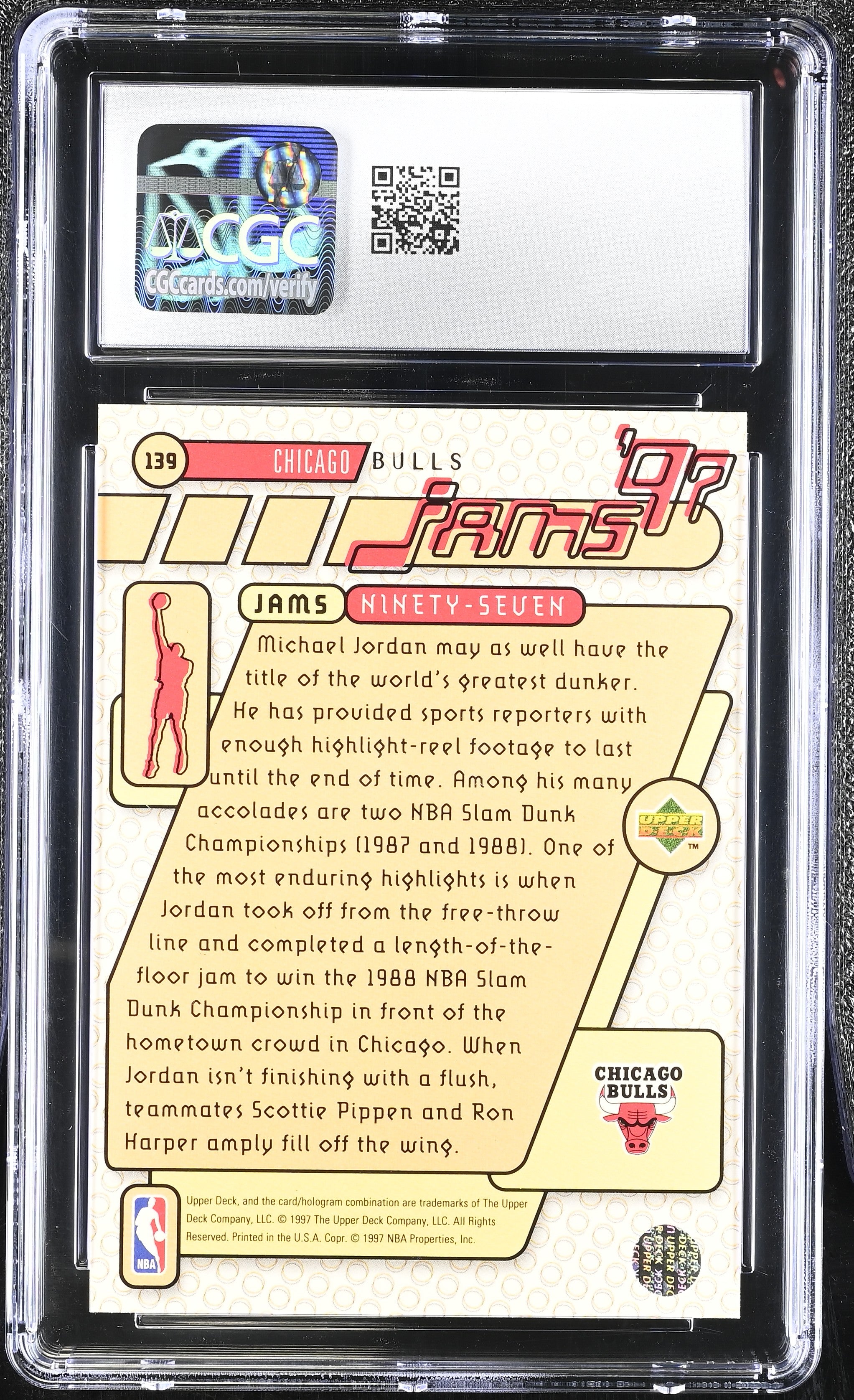 1997-98 Michael Jordan Upper Deck #139 CGC