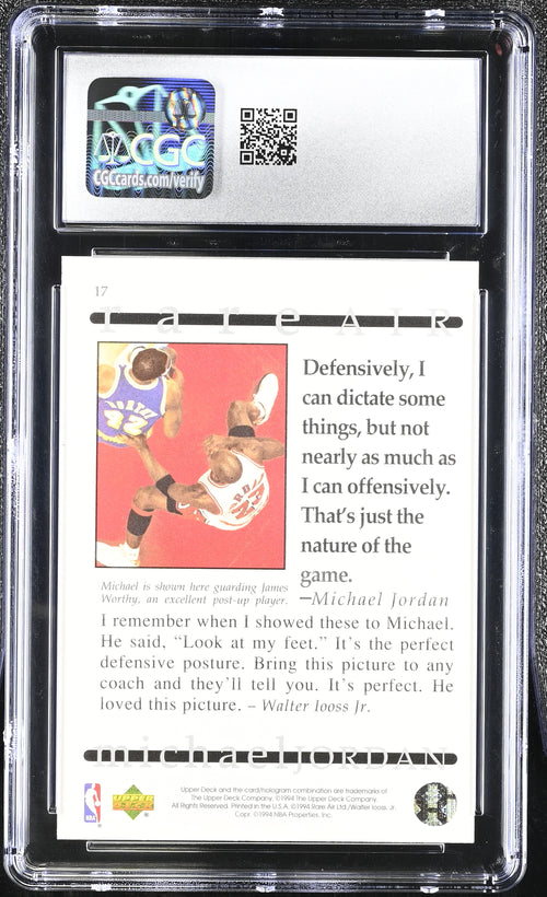 1994 Rare Air Upper Deck #17 Michael Jordan CGC 9