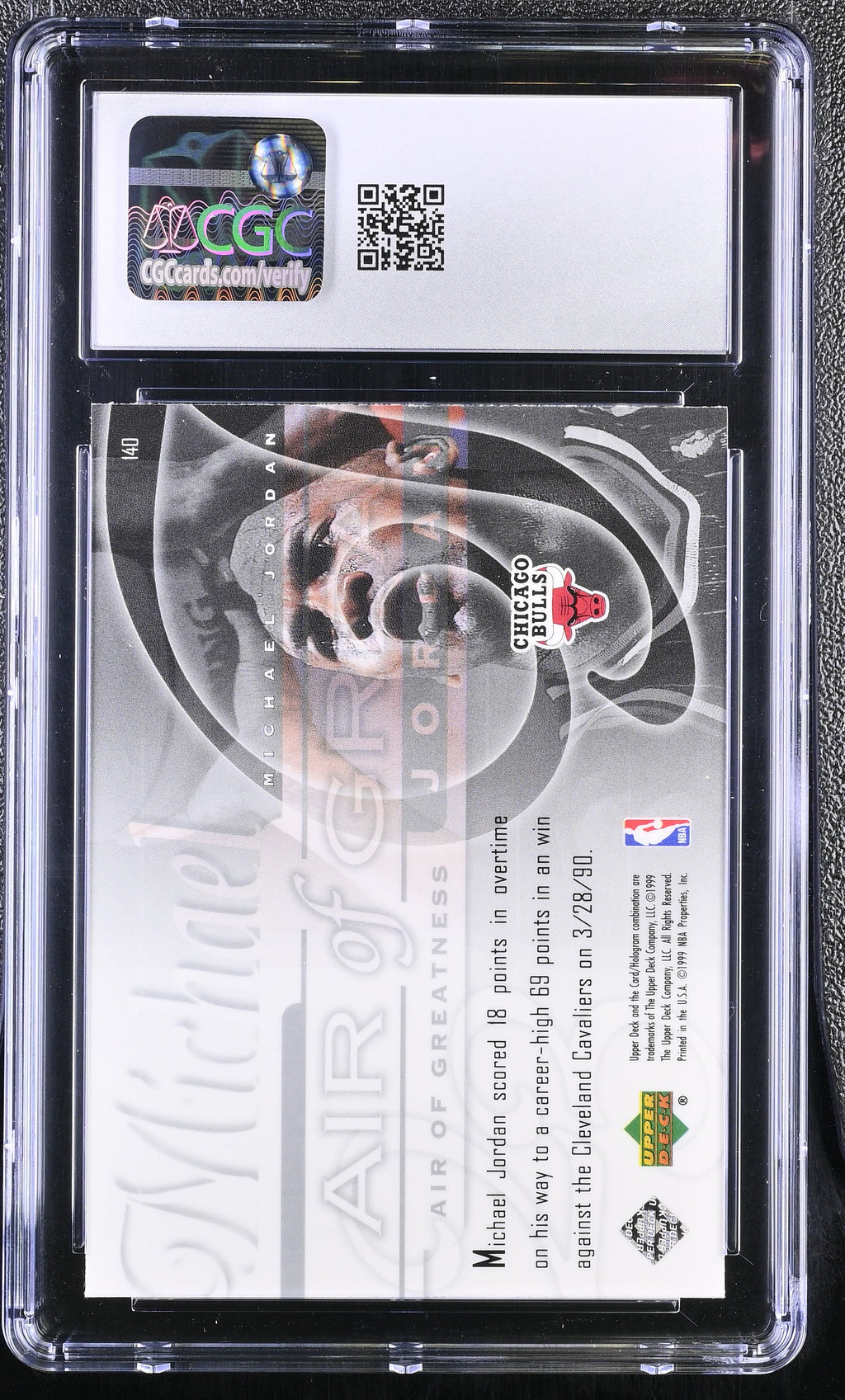 1999-00 Michael Jordan Upper Deck #140 CGC