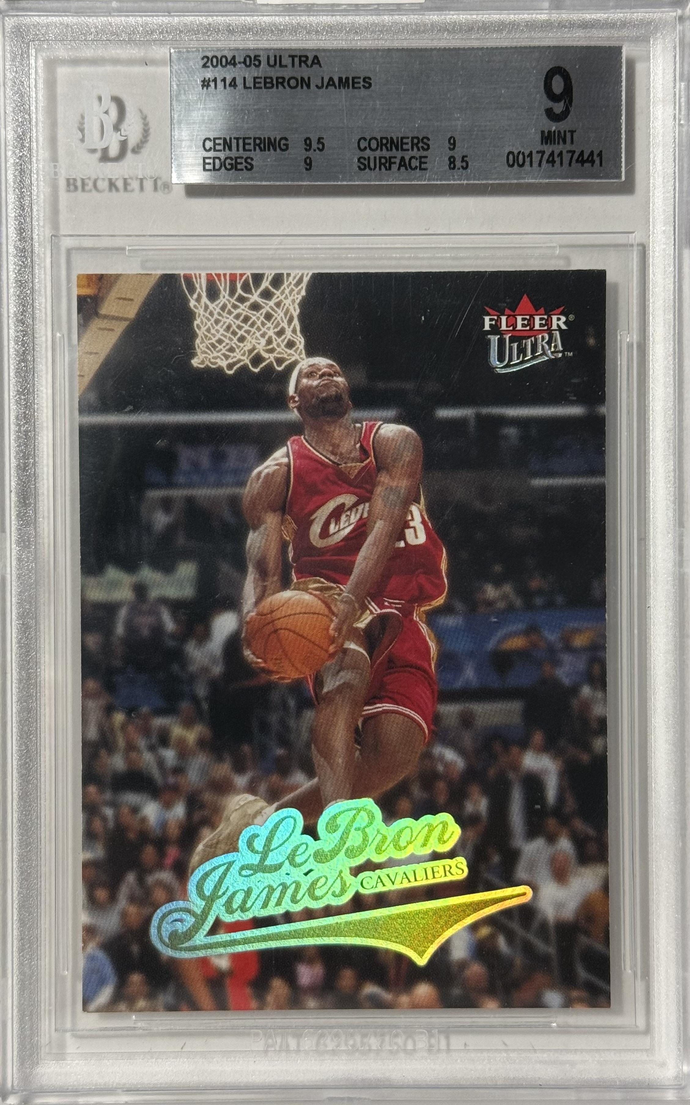 2004-05 Ultra #114 LeBron James BGS 9