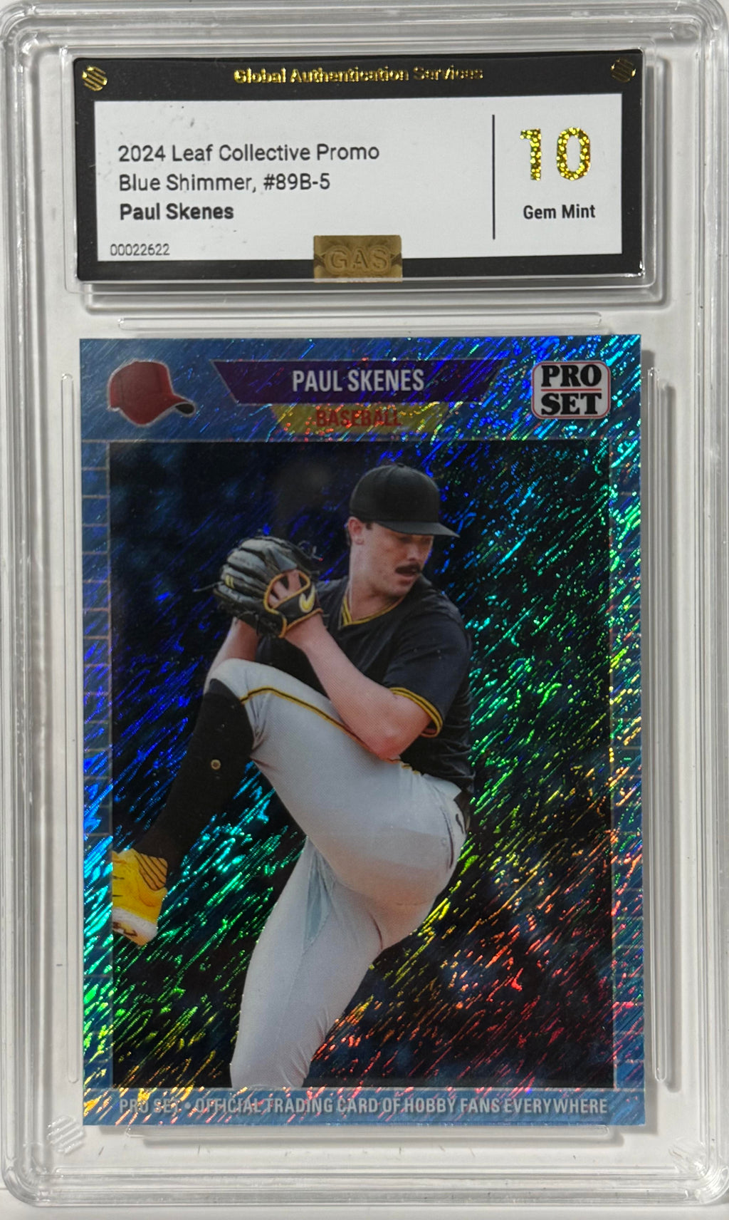 2024 Leaf Collect Pro 89 Pro Set Blue Shimmer #89B-5 Paul Skenes GAS GEM MINT 10