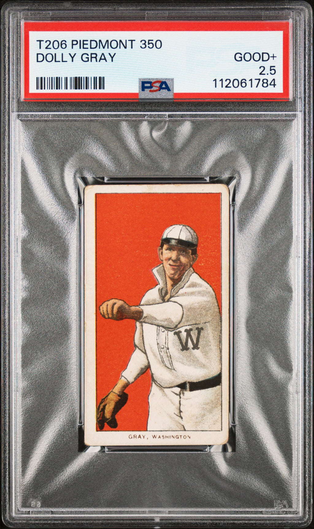 1909-11 T206 Piedmont 350 # Dolly Gray PSA 2.5