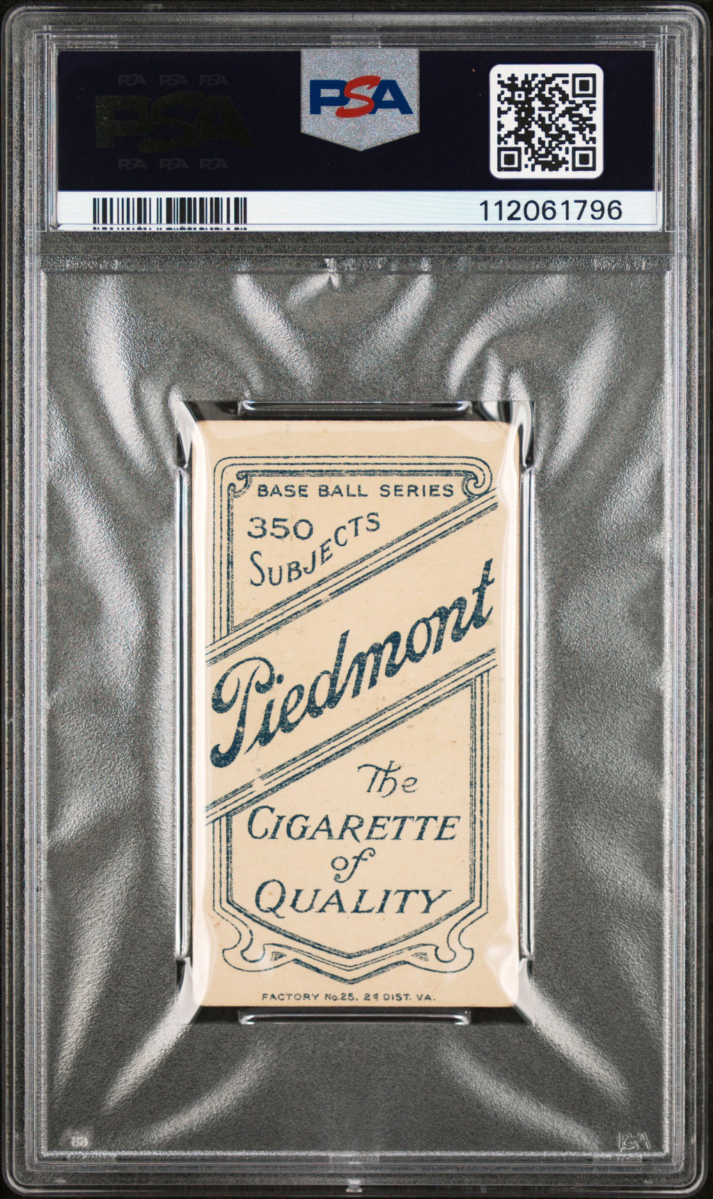 1909-11 T206 Piedmont 350 # Harry Hinchman PSA 2.5