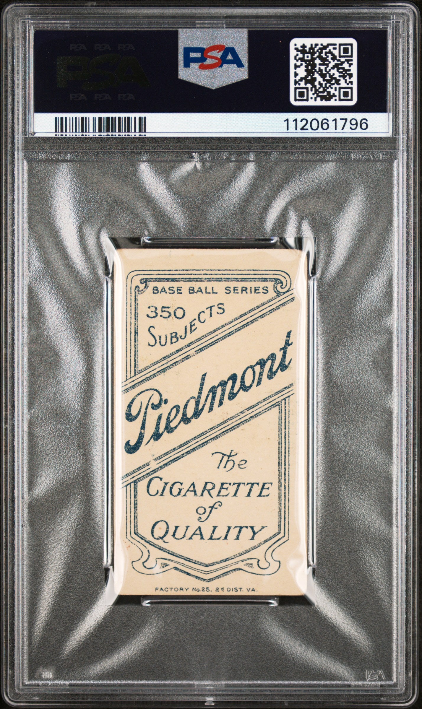 1909-11 T206 Piedmont 350 # Harry Hinchman PSA 2.5