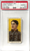 1909-11 T206 Piedmont 350 # Harry Howell PSA 2.5