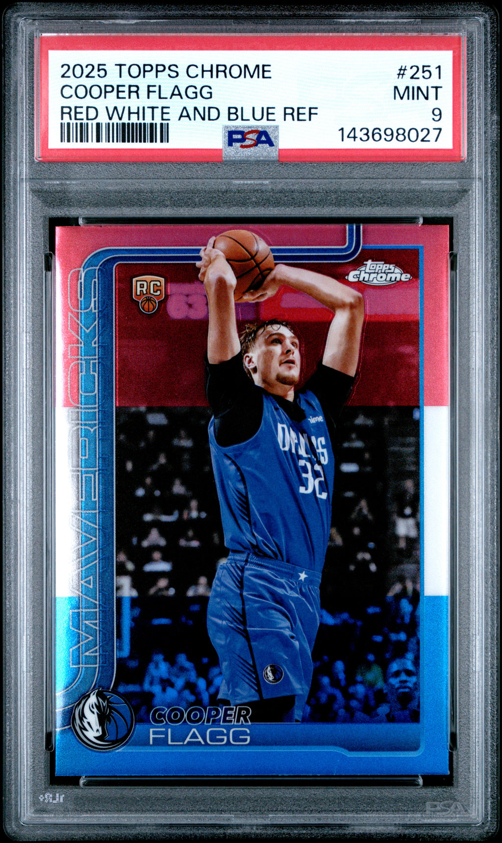 2025 Topps Chrome Topps #251 Cooper Flagg PSA 9