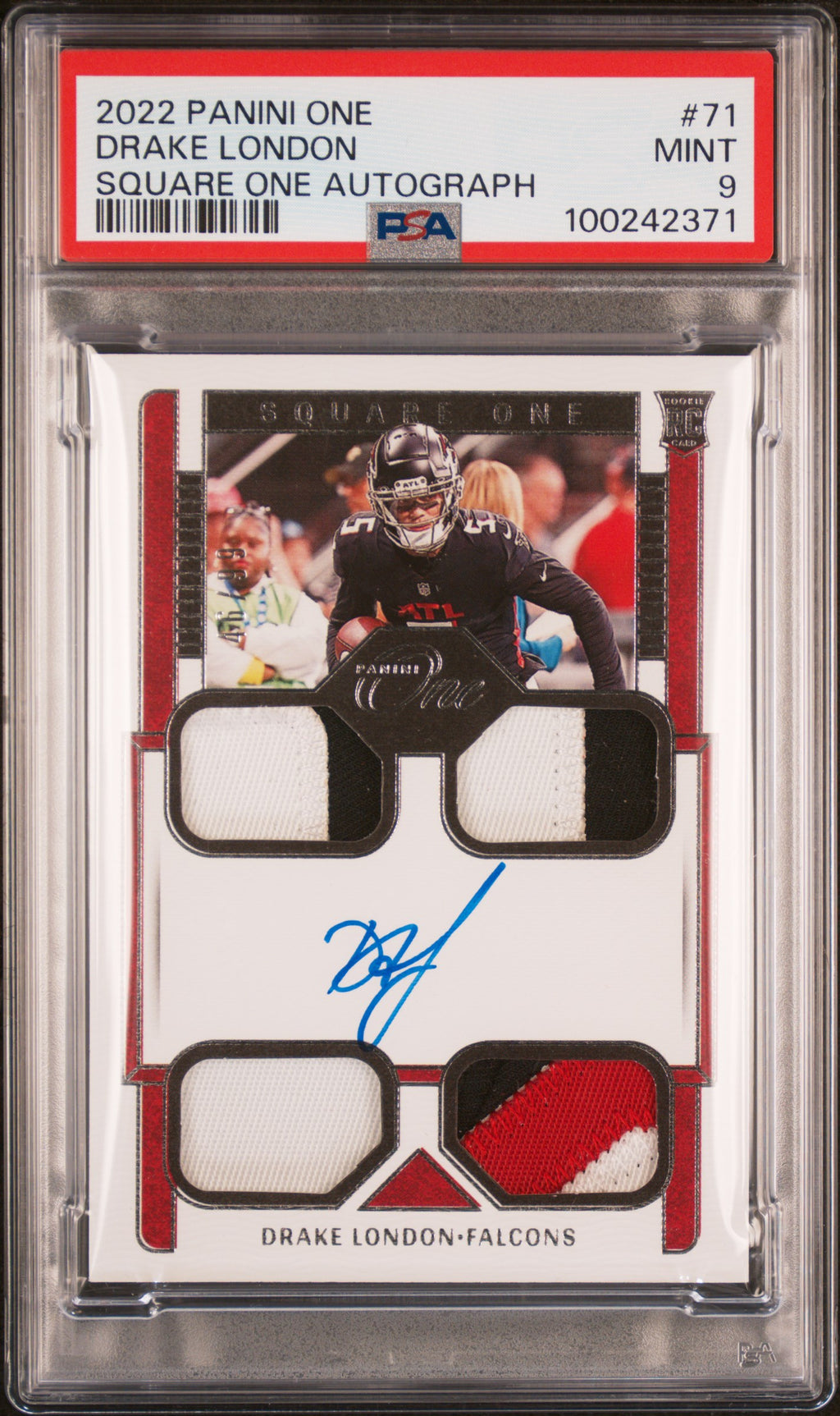 2022 Panini One Drake London #71 PSA 9