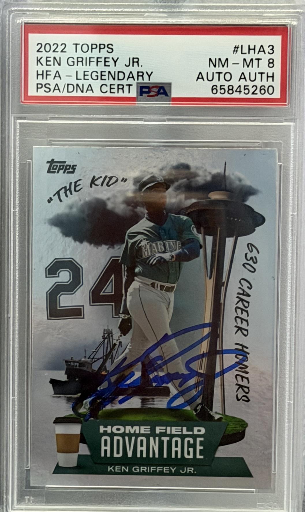 2022 Topps Home Field Advantage Ken Griffey Jr. Auto #LHA3 PSA ULTRA RARE