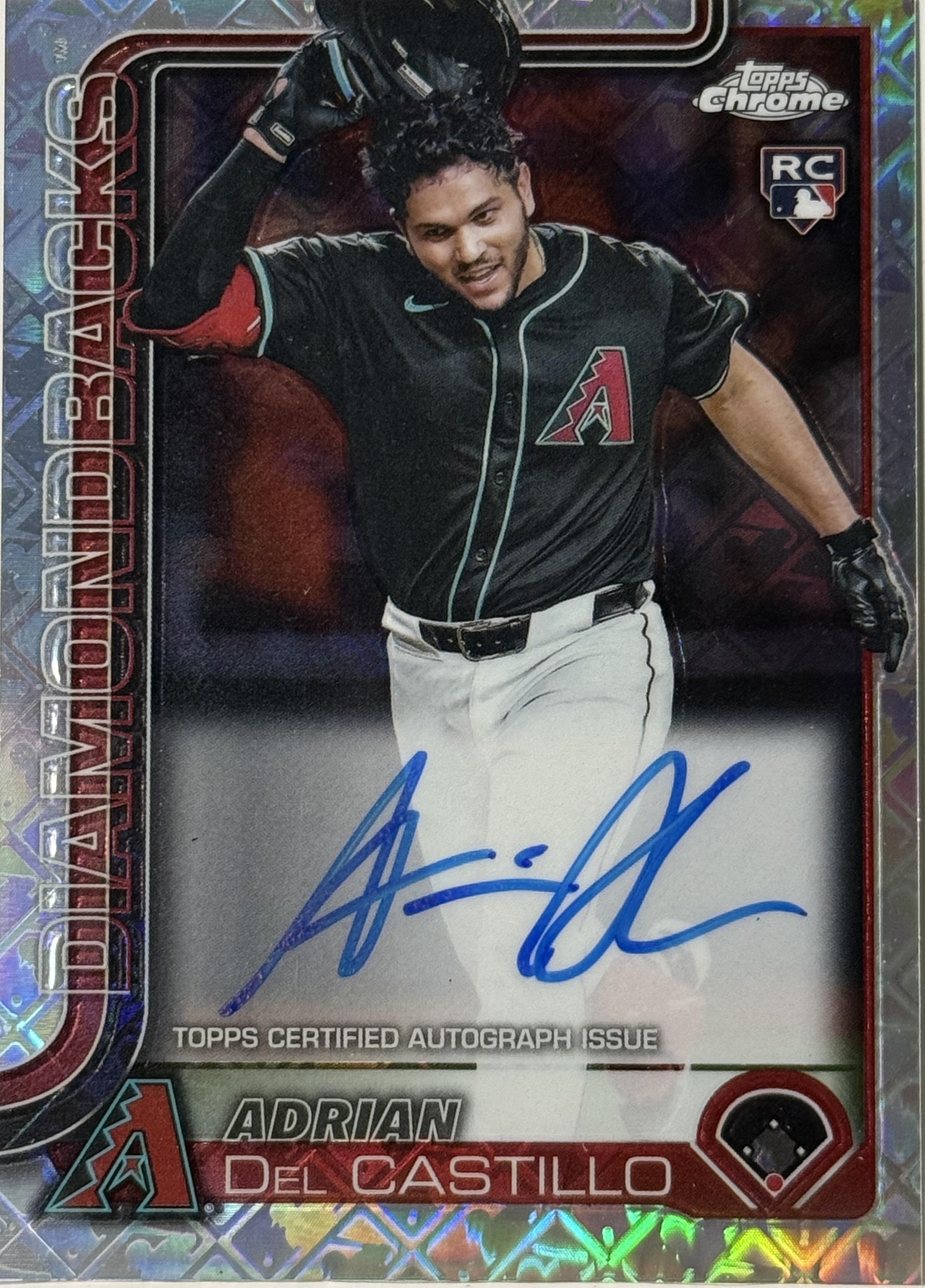 2025 Topps Chrome Adrian Del Castillo Auto Arizona Diamondbacks Topps #RA-AD