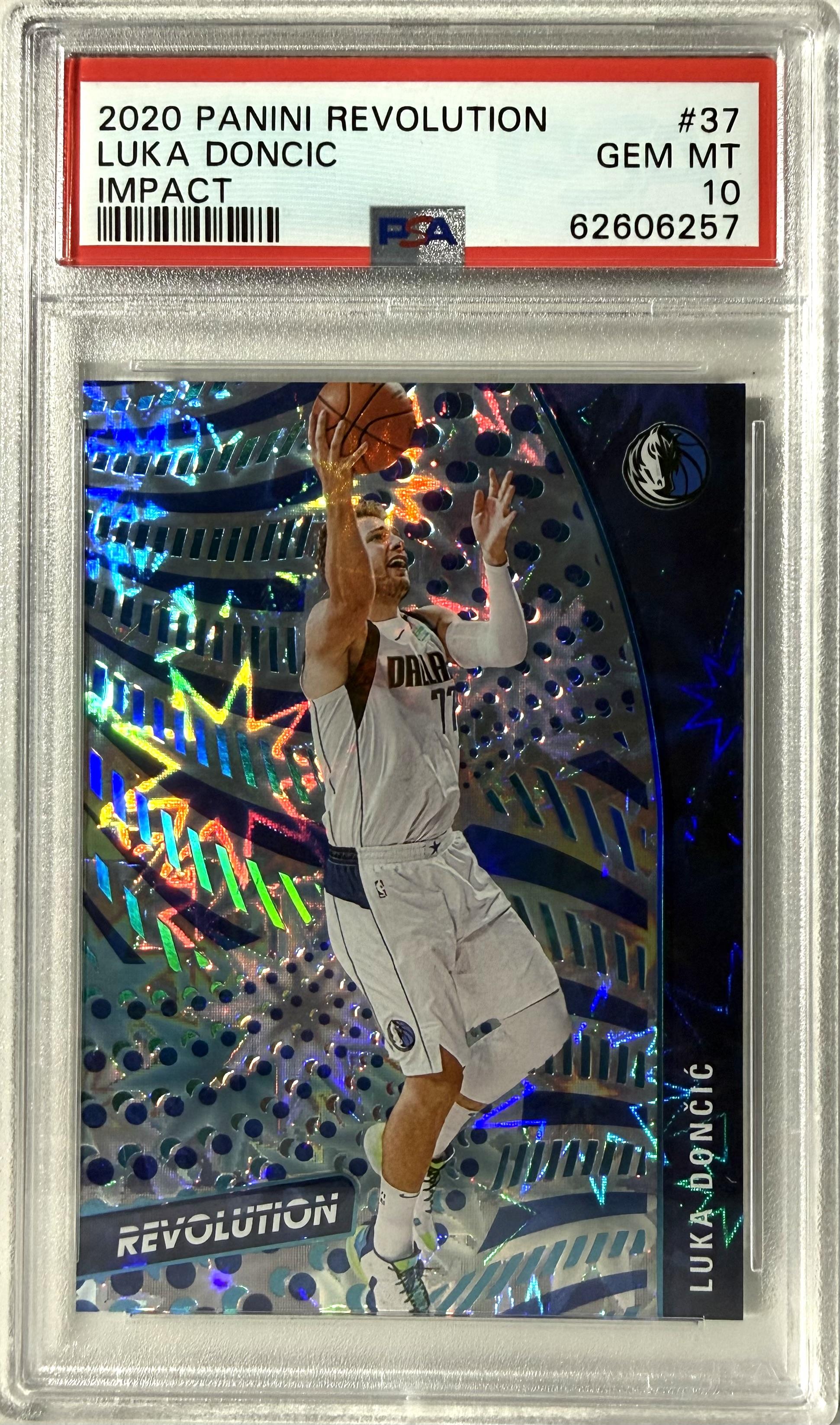 2020 Panini Revolution Luka Doncic #37 Impact PSA 10