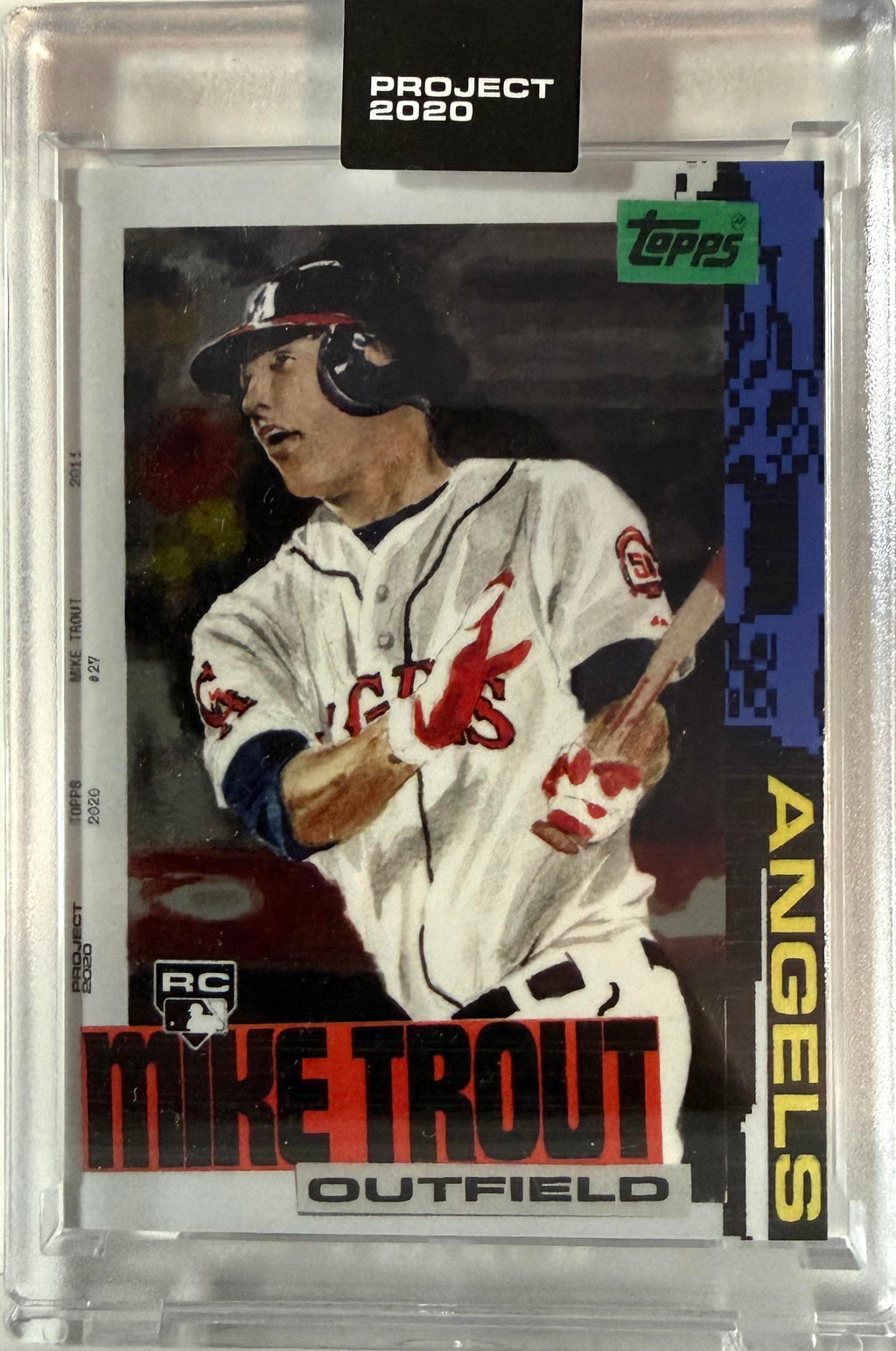 2020 Topps Project 2020 Mike Trout #85 by Artist Jacob Rochester