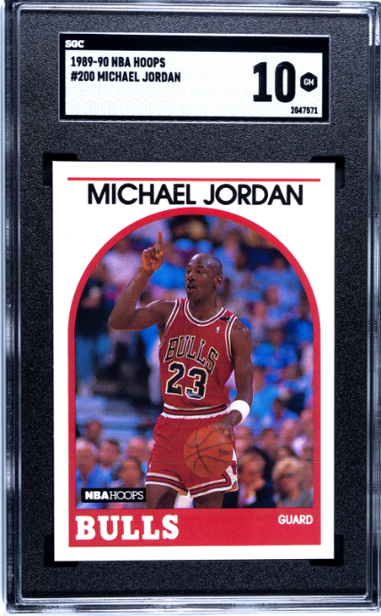 1989-90 Nba Hoops #200 Michael Jordan SGC 10