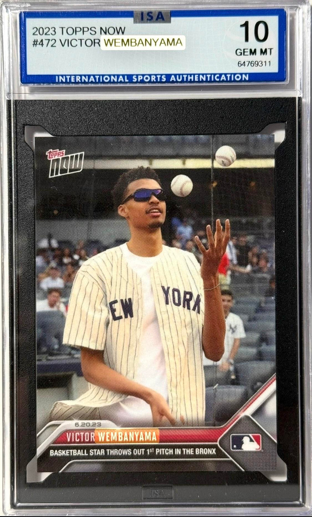 2023 Topps Now Topps #472 Victor Wembanyama ISA 10