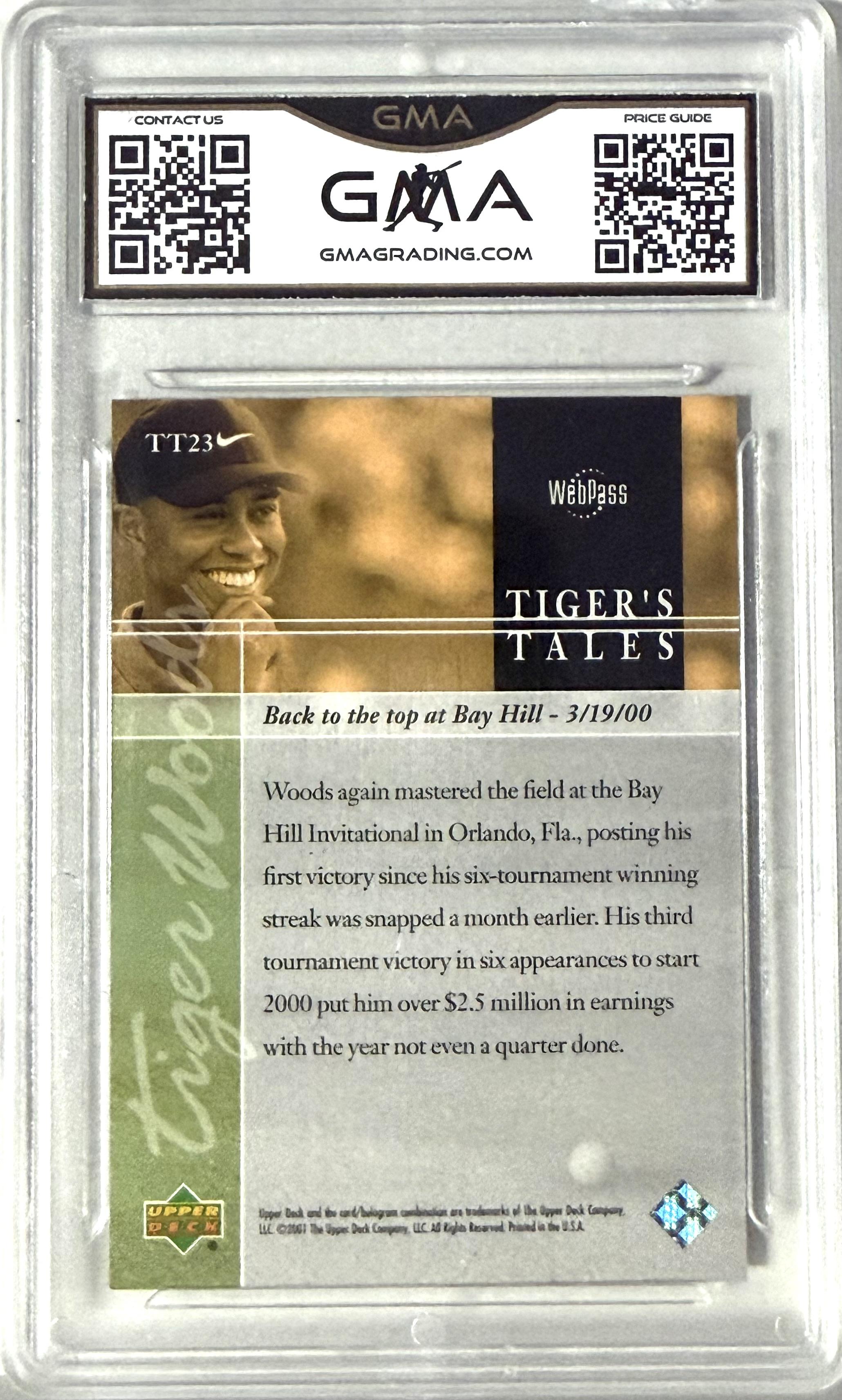 2001 Tiger's Tales Upper Deck #TT23 GMA 9