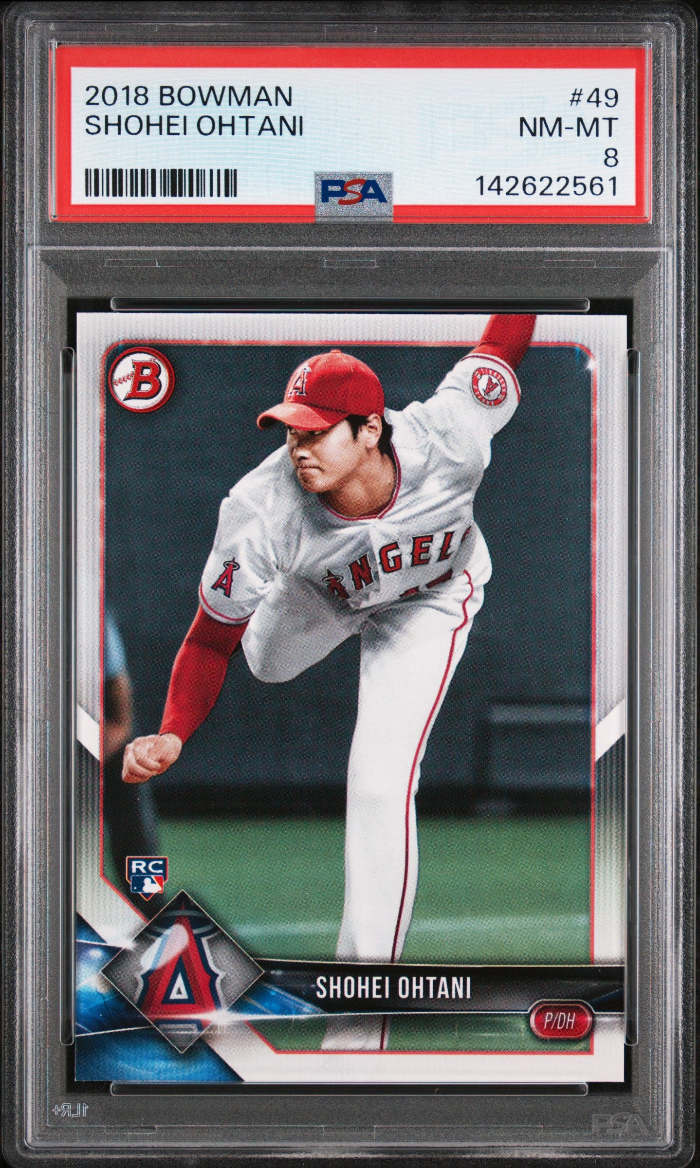 2018 Bowman #49 Shohei Ohtani PSA 8