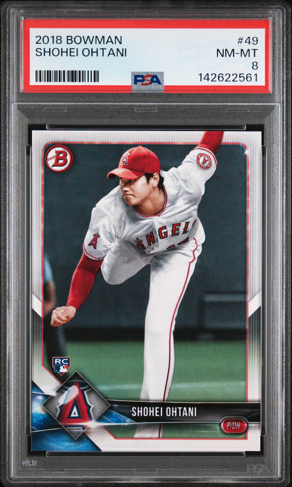 2018 Bowman #49 Shohei Ohtani PSA 8