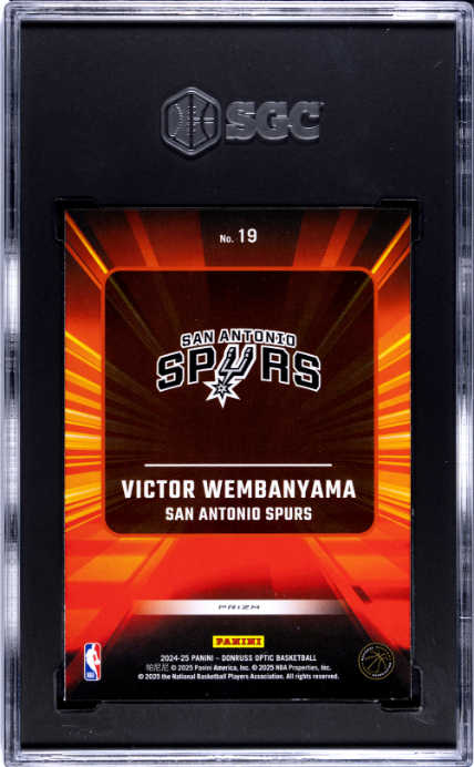2024-25 Donruss Optic #19 Victor Wembanyama SGC 10