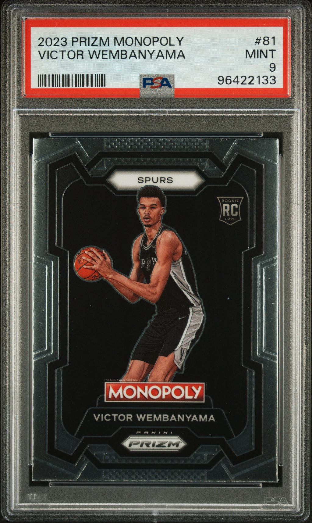 2023 Panini Prizm Monopoly #81 Victor Wembanyama PSA 9