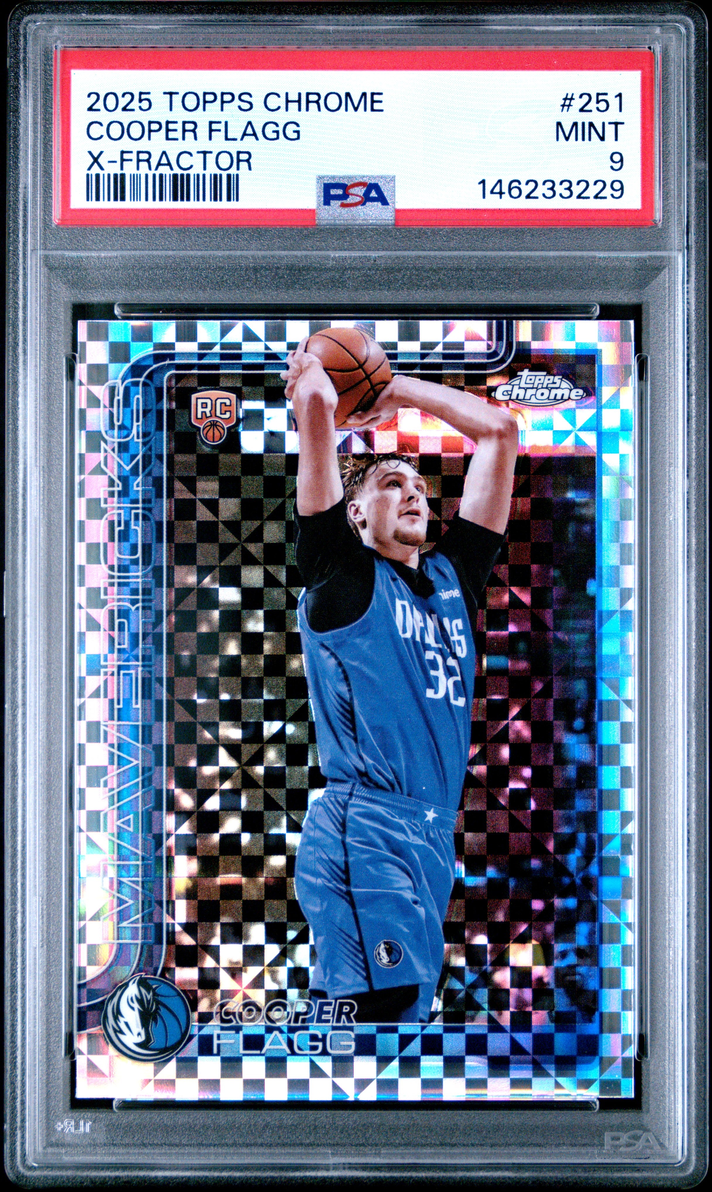 2025 Topps Chrome #251 Cooper Flagg PSA 9