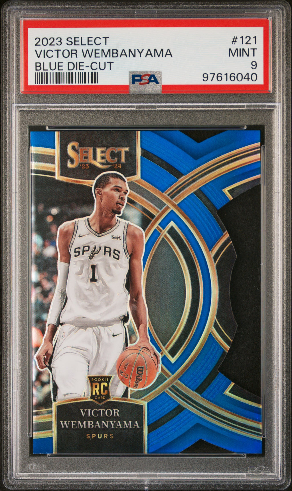 2023 Panini Select #121 Victor Wembanyama PSA 9