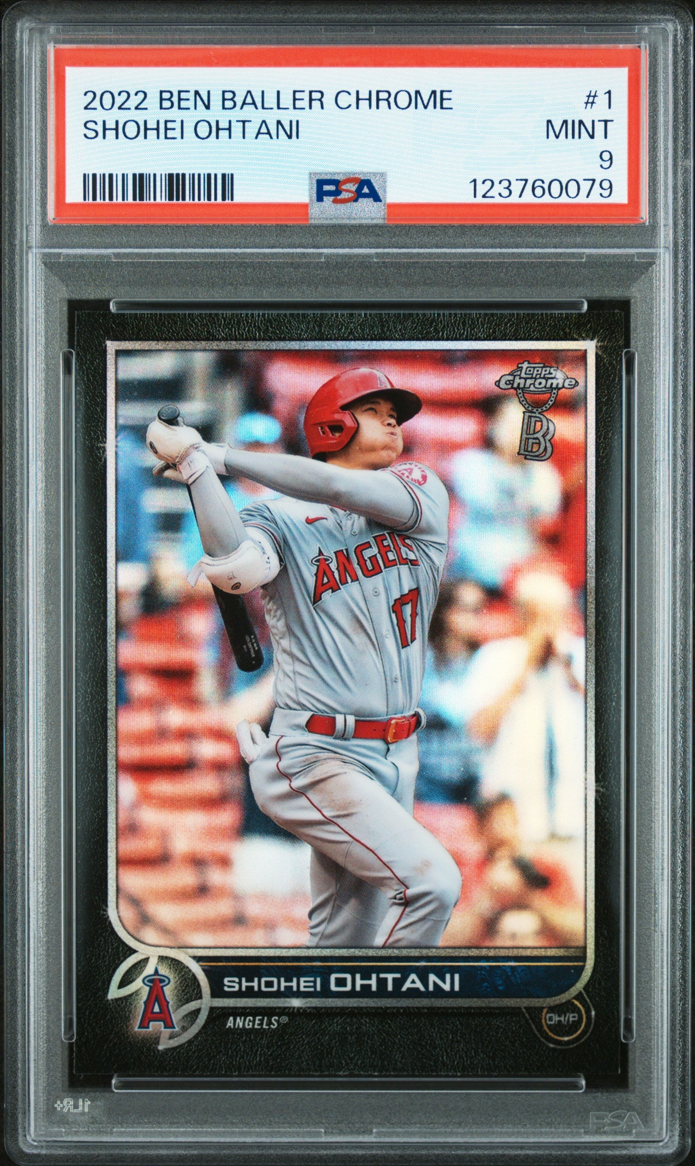 2022 Topps Chrome Ben Baller #1 Shohei Ohtani PSA 9