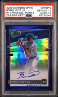 2020 Panini Donruss Optic Rated Prospects #RPSBW Bobby Witt Jr. PSA 10