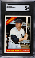 1966 Topps #50 Mickey Mantle SGC 5