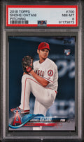 2018 Topps #700 Shohei Ohtani Pitching PSA 8