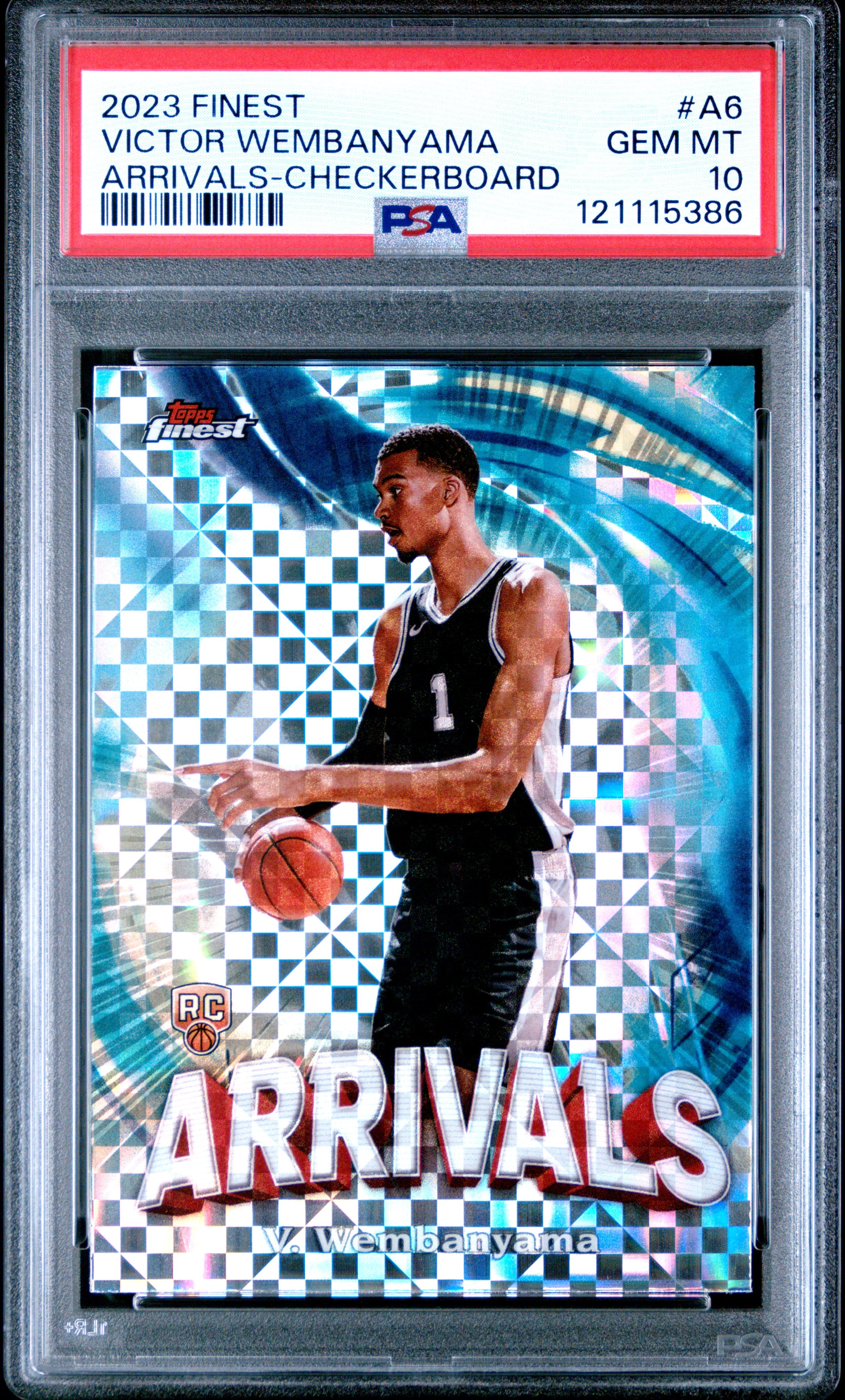2023 Topps Finest Arrivals #A6 Victor Wembanyama PSA 10