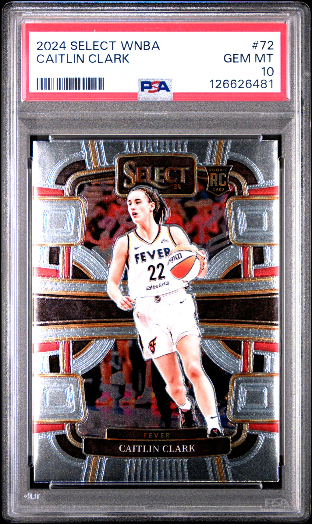 2024 Panini Select Wnba #72 Caitlin Clark PSA 10