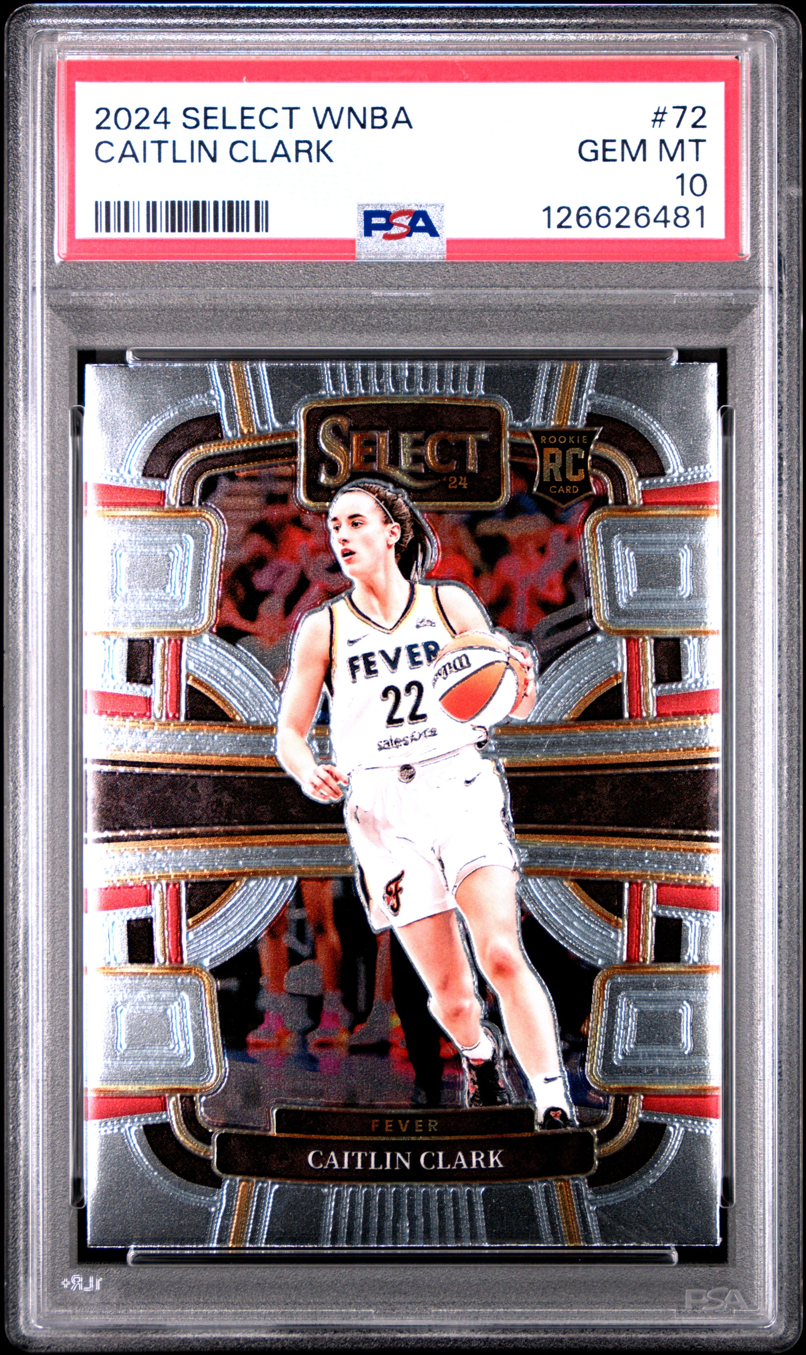 2024 Panini Select Wnba #72 Caitlin Clark PSA 10