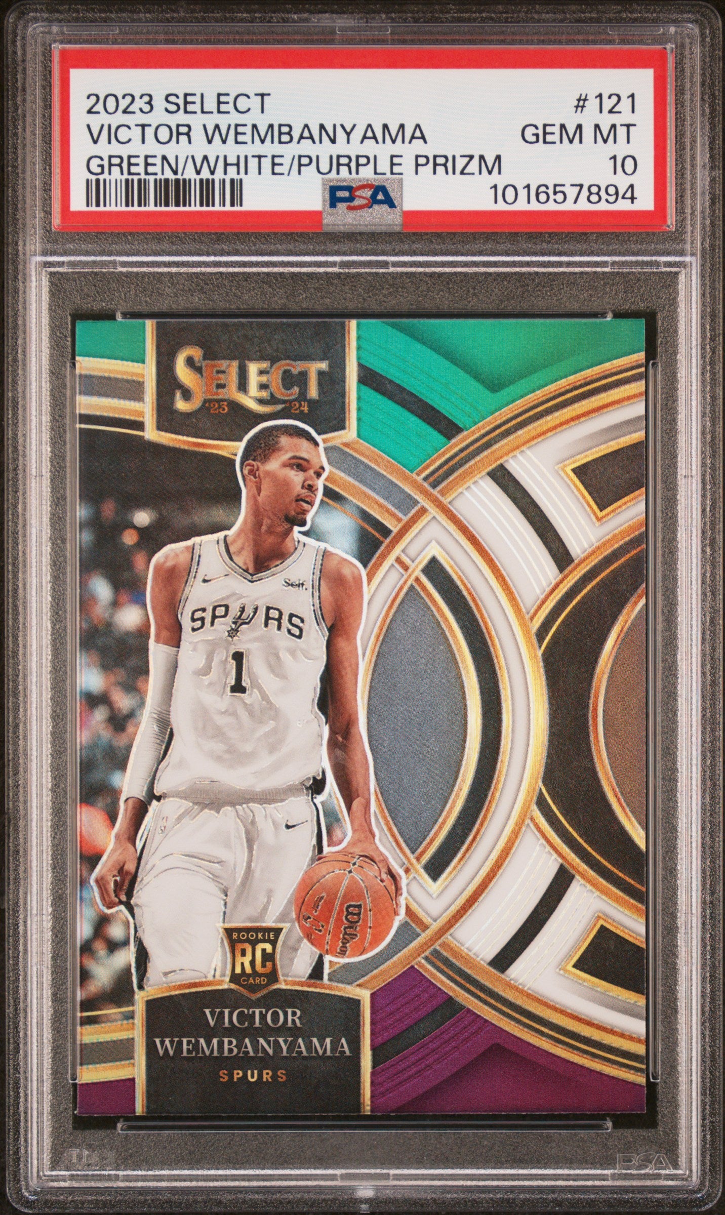 2023 Panini Select #121 Victor Wembanyama PSA 10