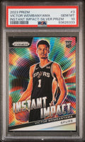 2023 Panini Prizm Instant Impact #3 Victor Wembanyama PSA 10