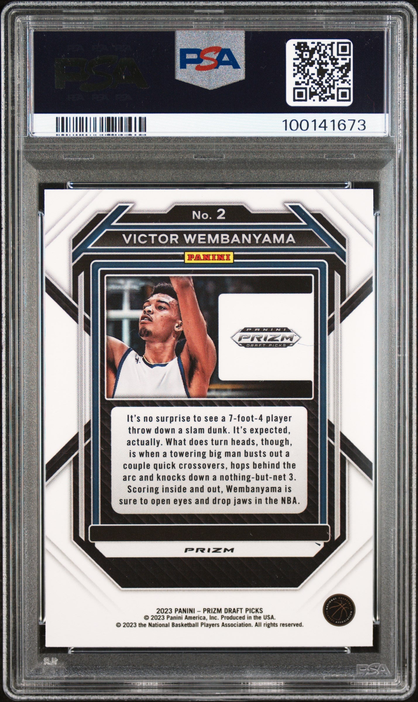 2023 Panini Prizm Draft Picks #2 Victor Wembanyama PSA 10
