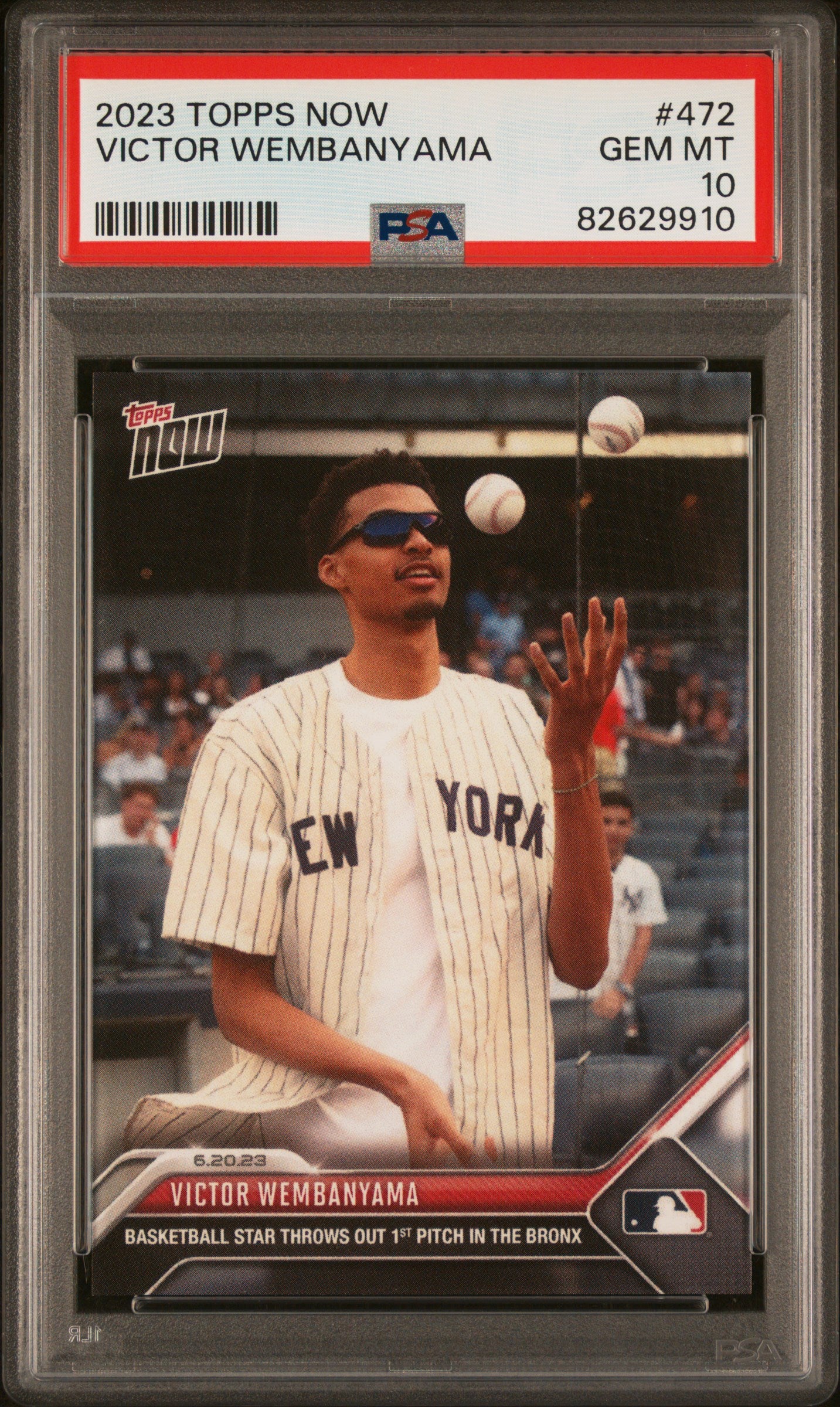 2023 Topps Now #472 Victor Wembanyama PSA 10
