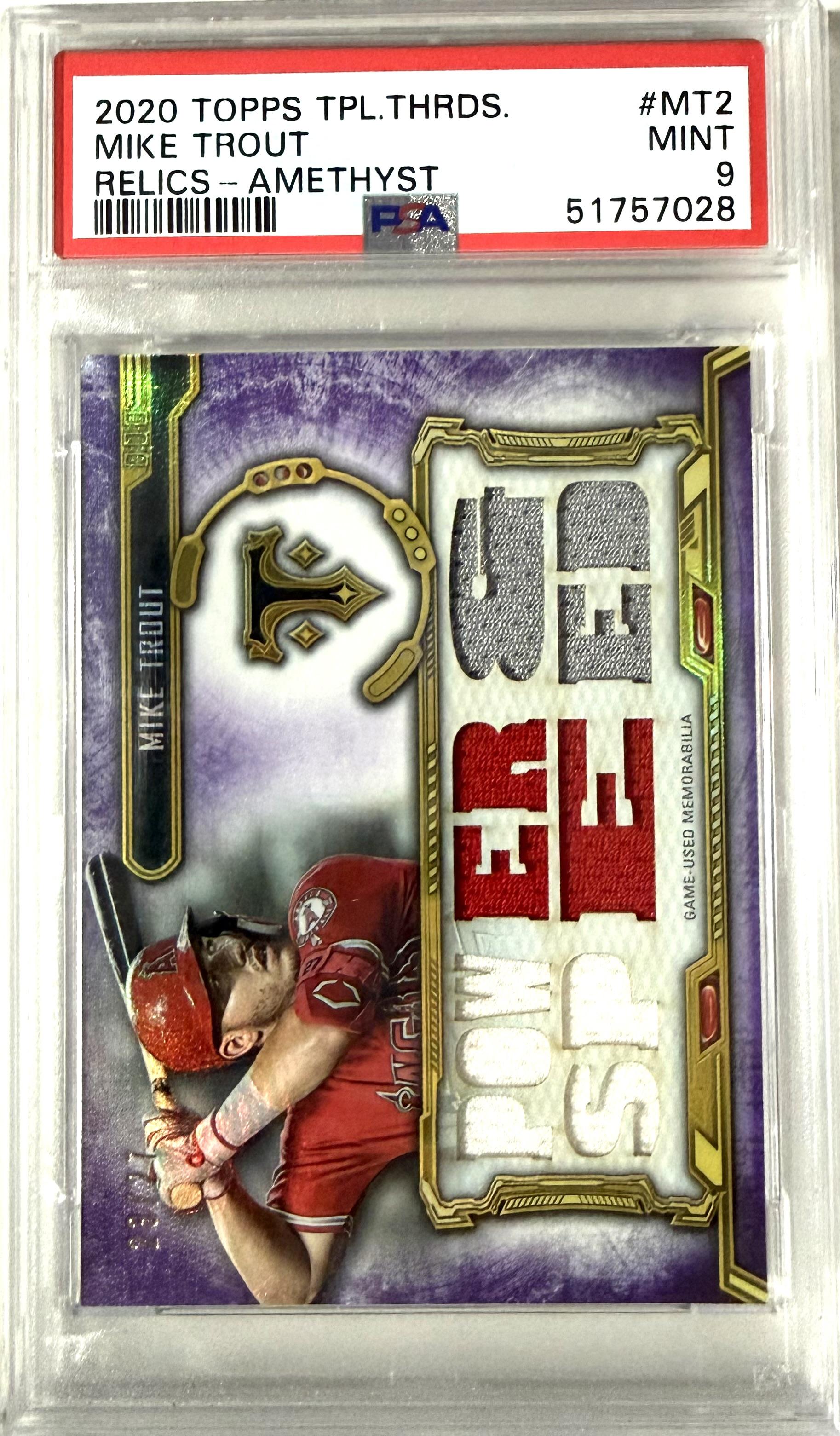 TPL Thirds #TTR-MT2 Mike Trout PSA 9