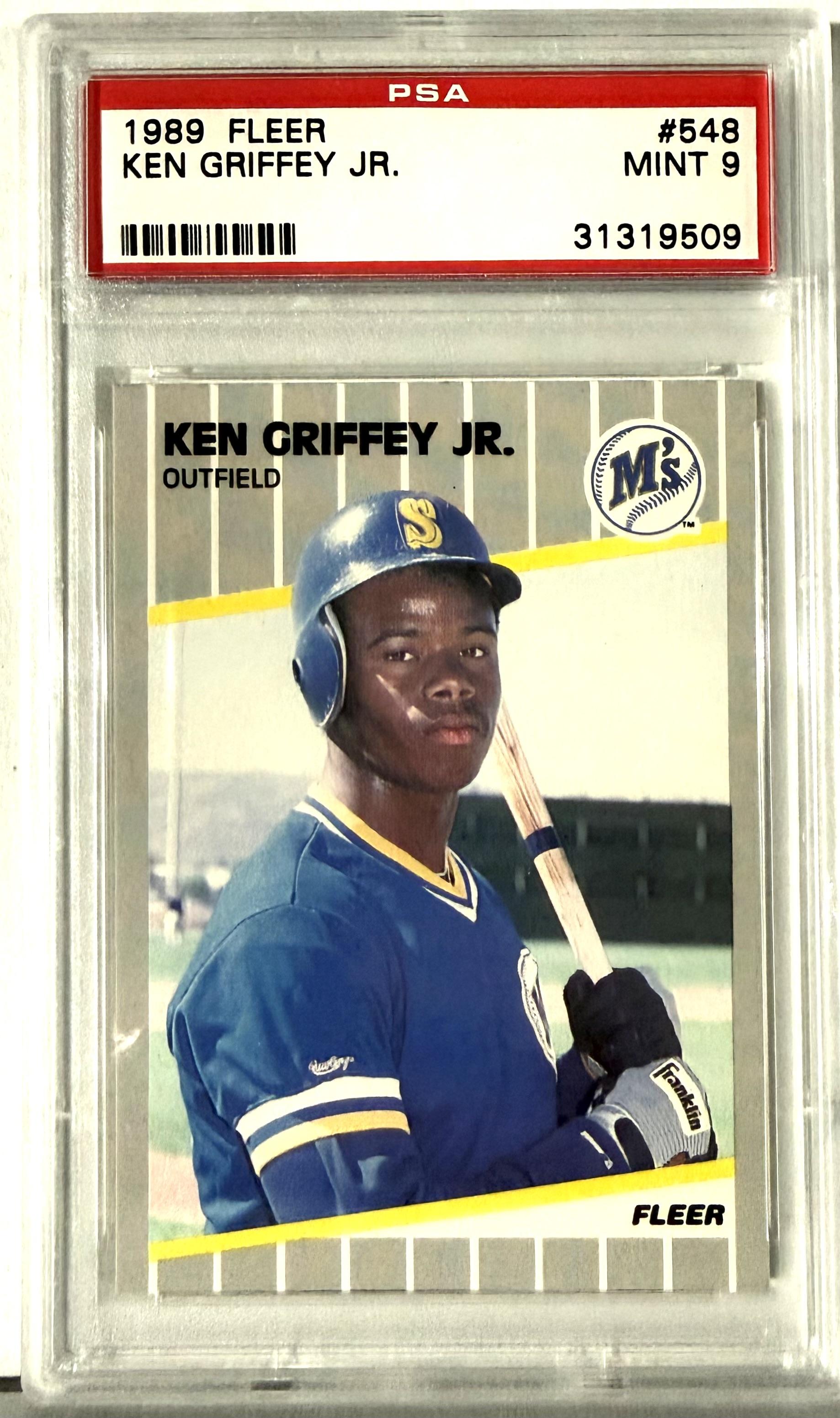 1989 Fleer Fleer #548 Ken Griffey Jr. Rookie PSA 9