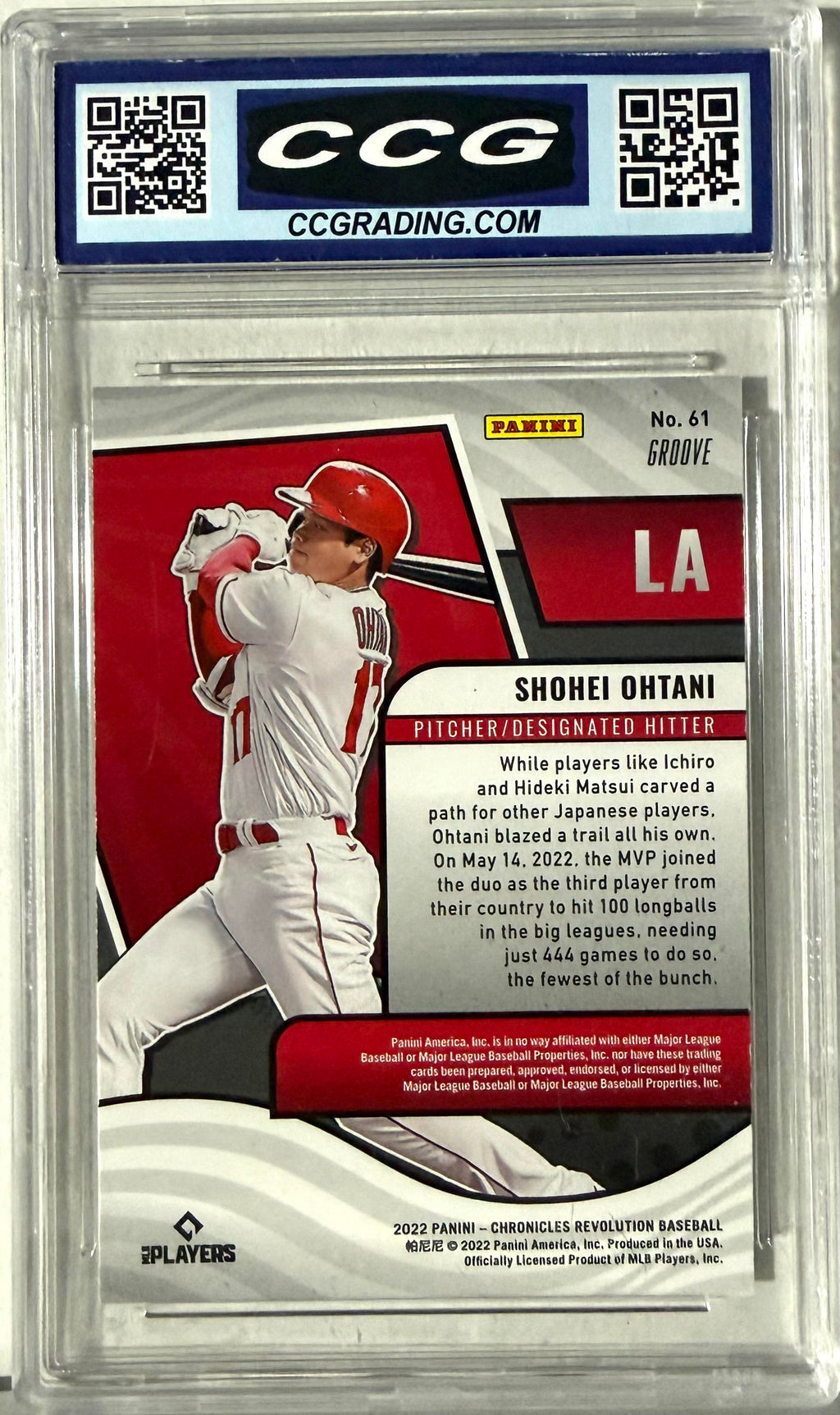 2022 Panini Chronicles #61 Shohei Ohtani Revolution Groove Other 10