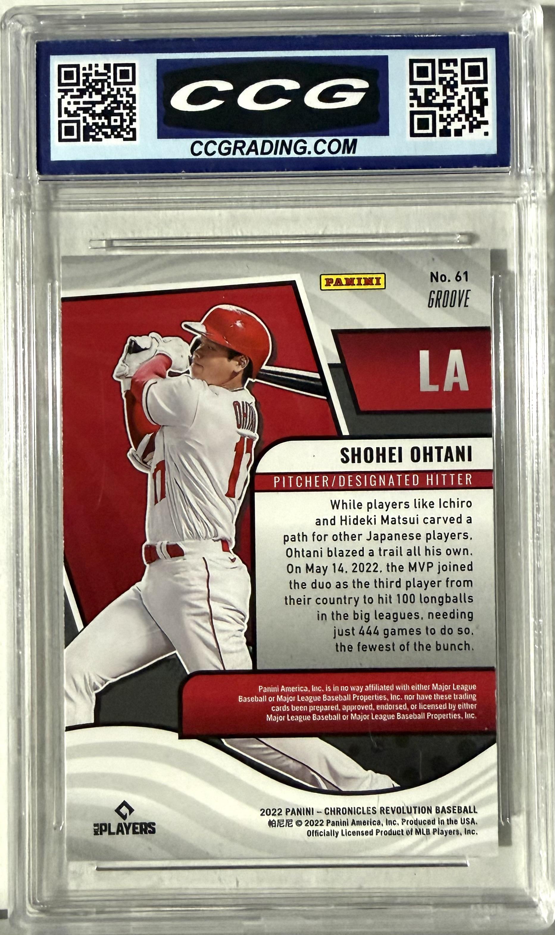 2022 Panini Chronicles #61 Shohei Ohtani Revolution Groove Other 10