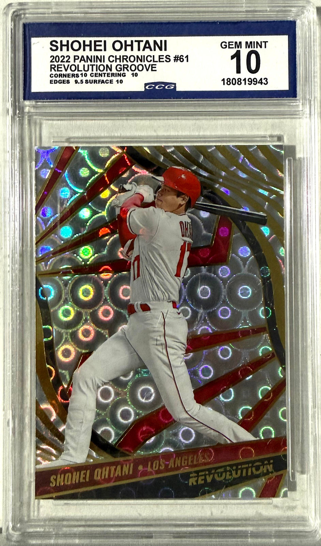 2022 Panini Chronicles #61 Shohei Ohtani Revolution Groove Other 10