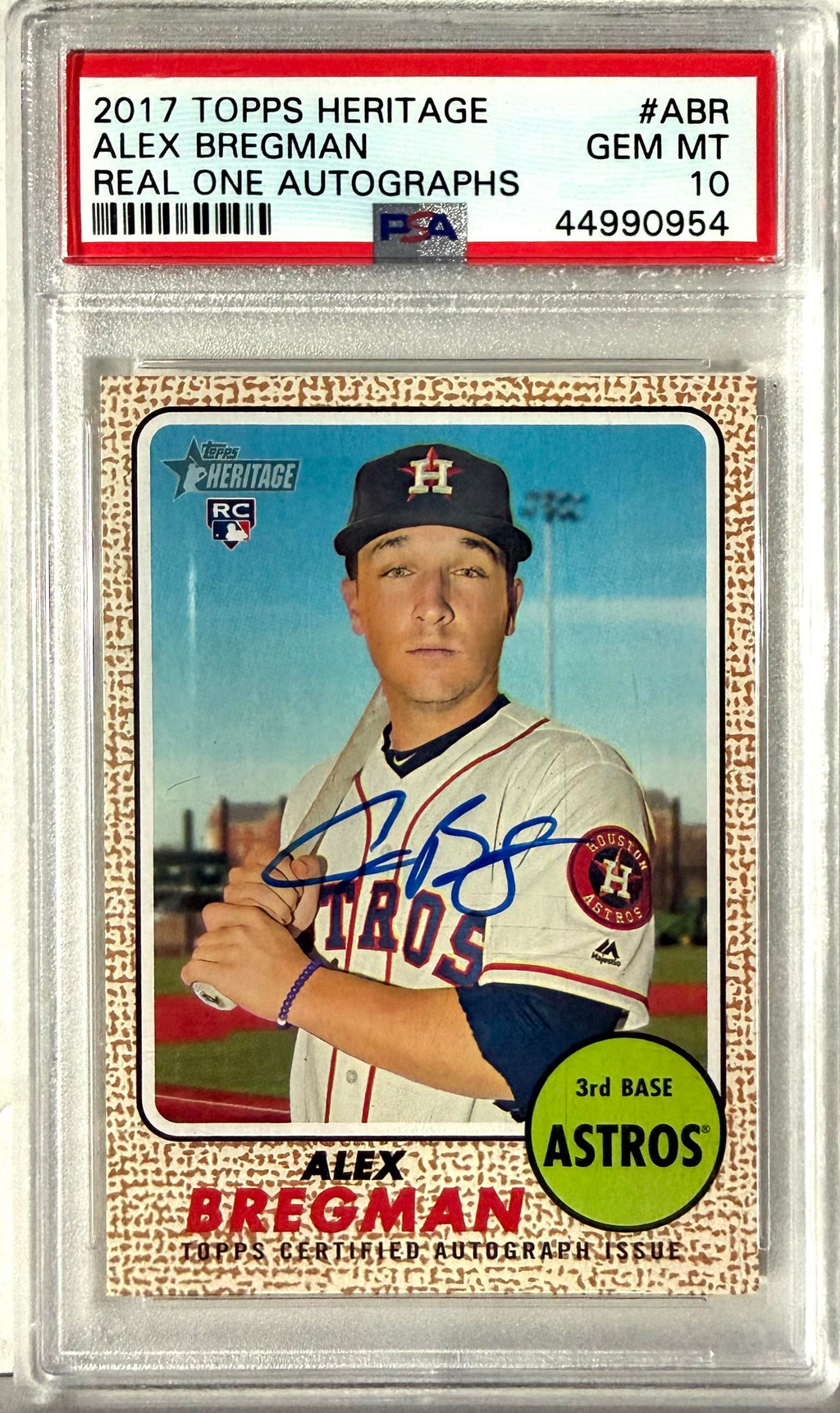 2017 Topps Heritage Topps #ROA-ABR Alex Bregman PSA 10