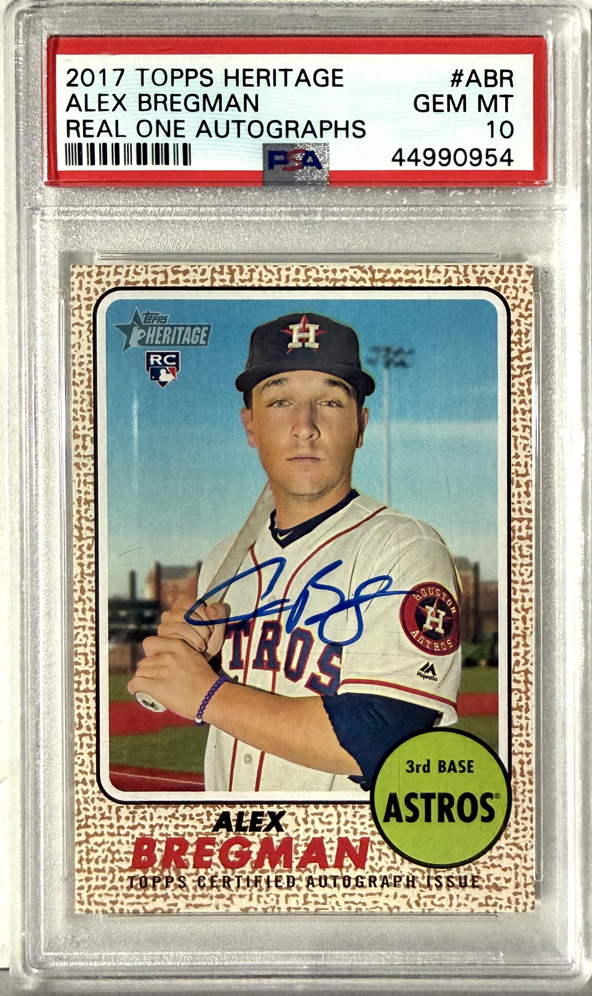 2017 Topps Heritage Topps #ROA-ABR Alex Bregman PSA 10