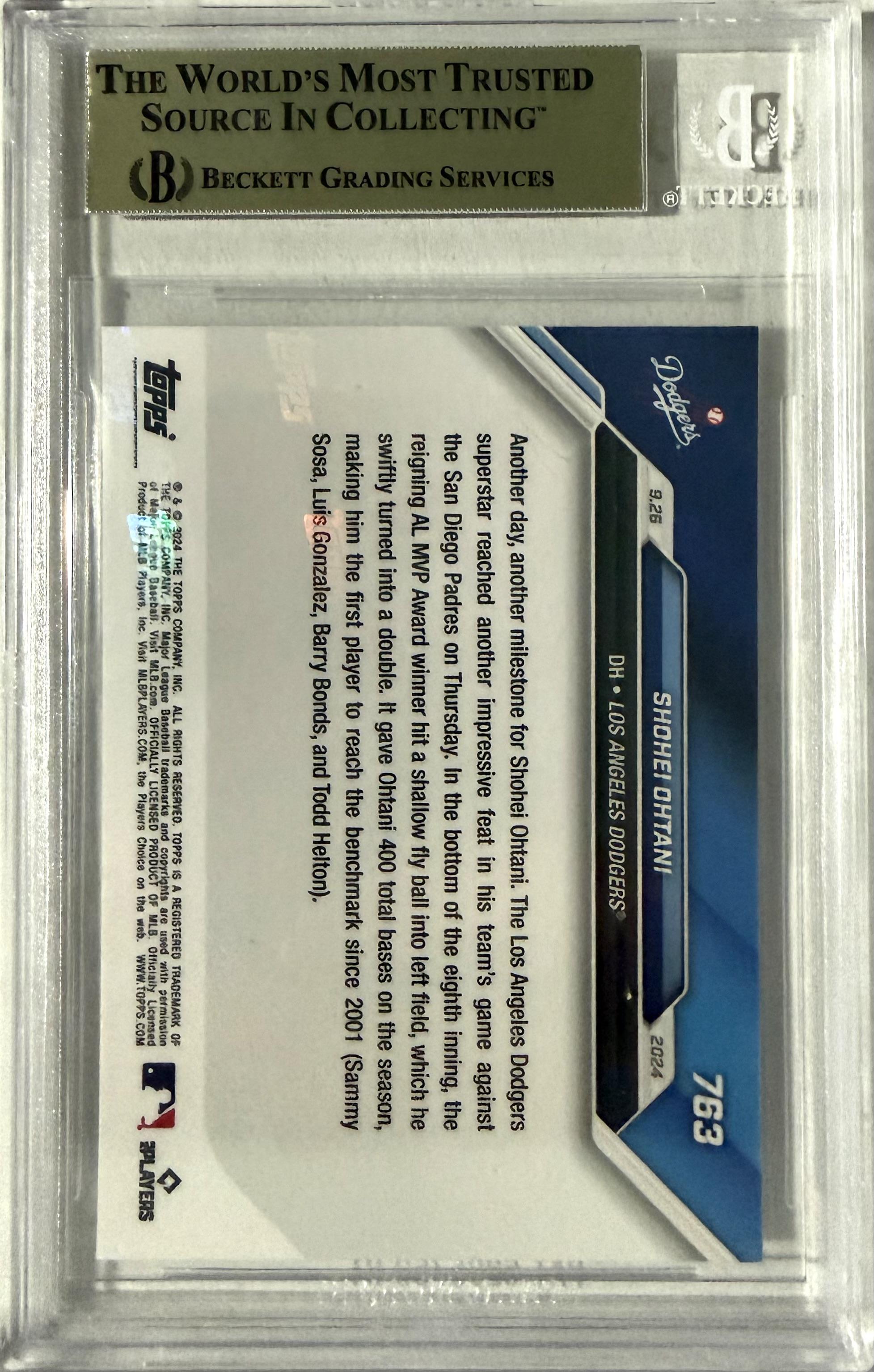 2024 Topps Now #763 Shohei Ohtani BGS 10
