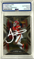 2020 Panini Select Select #223 Tyreek Hill PSA Authentic