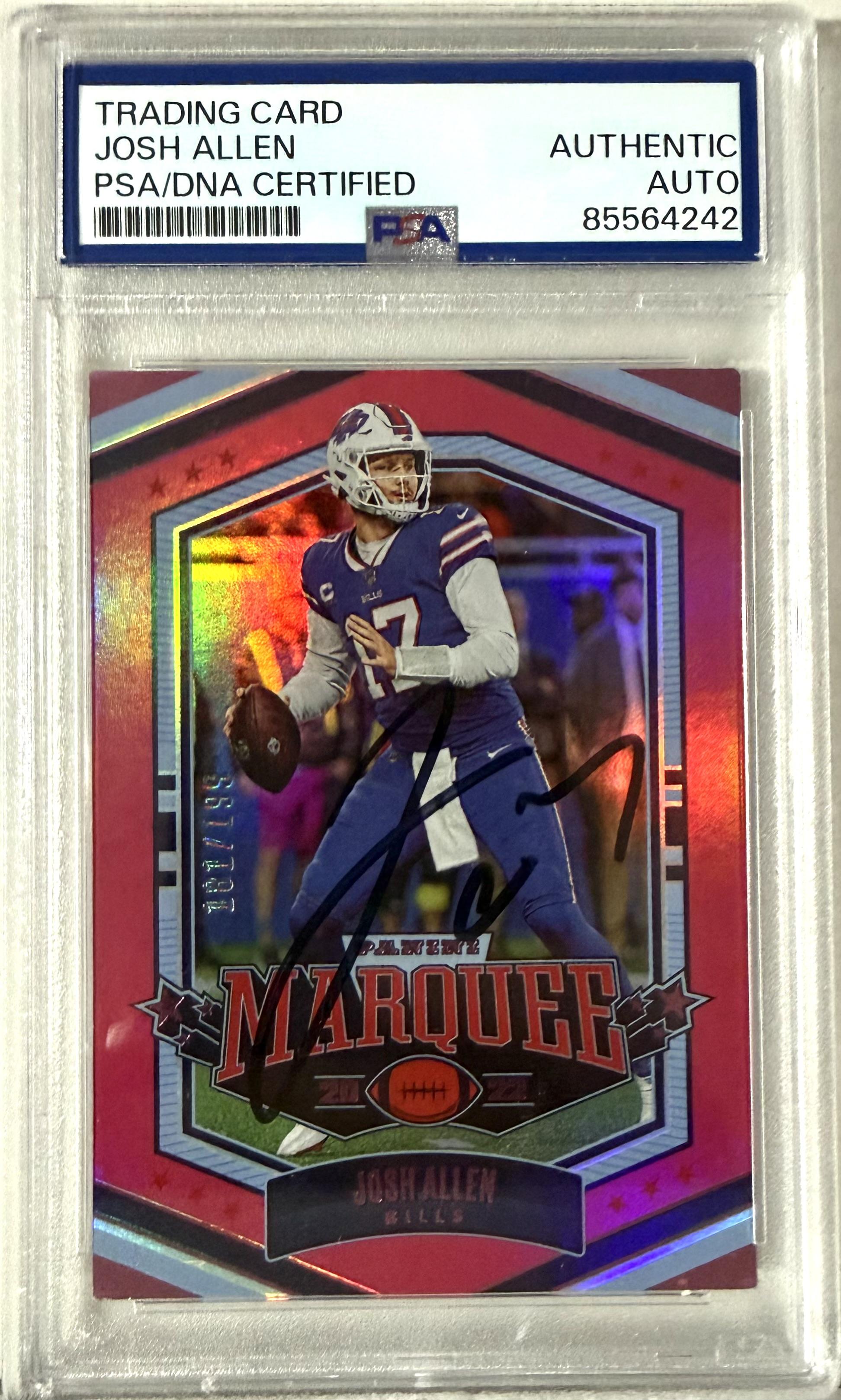 2022 Panini Chronicles Panini #MAR-2 Josh Allen PSA Authentic