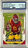2021 Score Score #330 Amon-Ra St. Brown Rookie Autograph